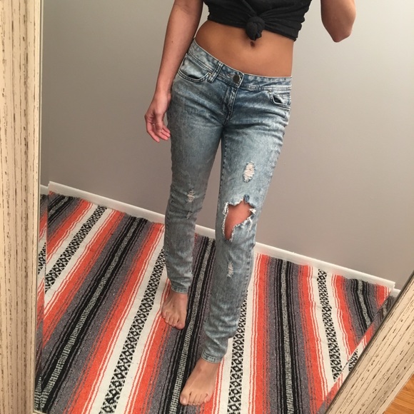 Life In Progress Denim - LIFE IN PROGRESS / acid wash skinny jeans